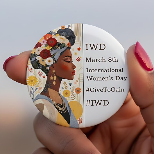 International Women's Day | IWD #GivetoGain Button