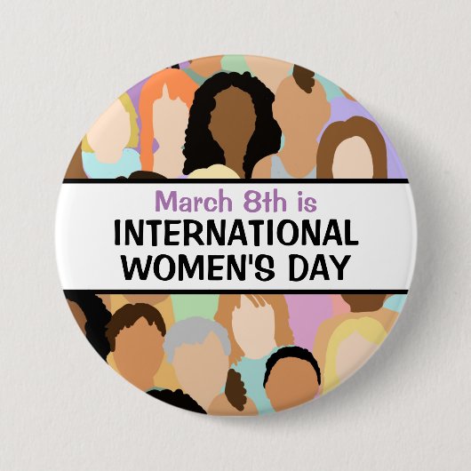International Women's Day - March 8th  Button (Vorderseite)