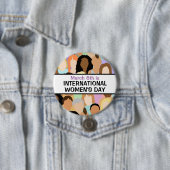 International Women's Day - March 8th  Button (Beispiel)