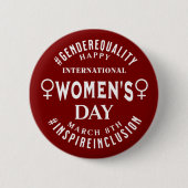 International Women's Day | March 8th Equality Button (Vorderseite)