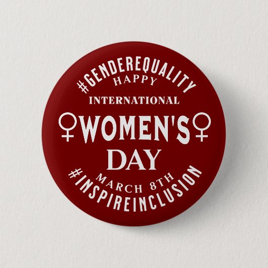 International Women's Day | March 8th Equality Button (Vorderseite)