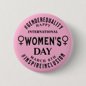 International Women's Day | March 8th Equality Button (Vorderseite)
