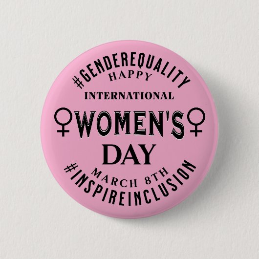 International Women's Day | March 8th Equality Button (Vorderseite)