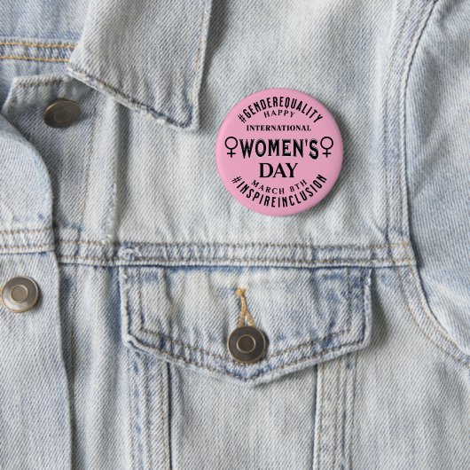 International Women's Day | March 8th Equality Button (Beispiel)