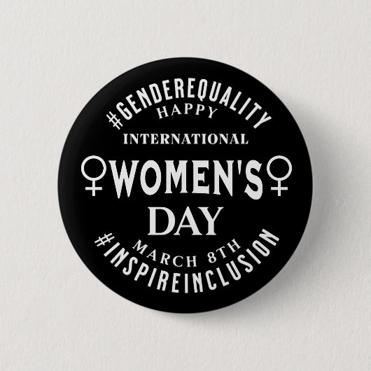 International Women's Day | March 8th Equality Button (Vorderseite)