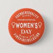 International Women's Day | March 8th Equality Button (Vorderseite)