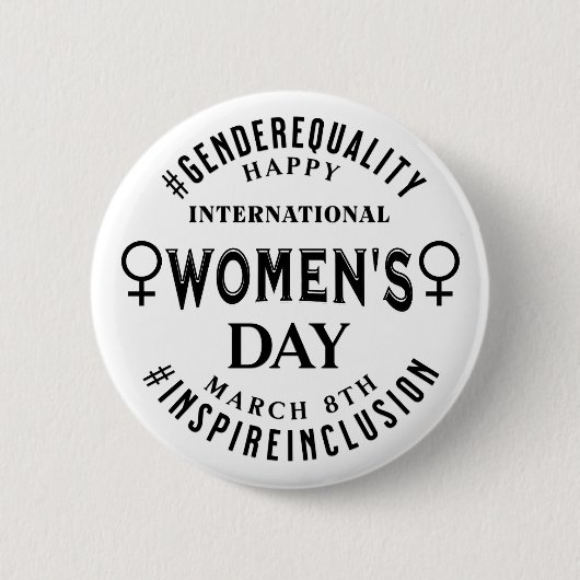 International Women's Day | March 8th Equality Button (Vorderseite)