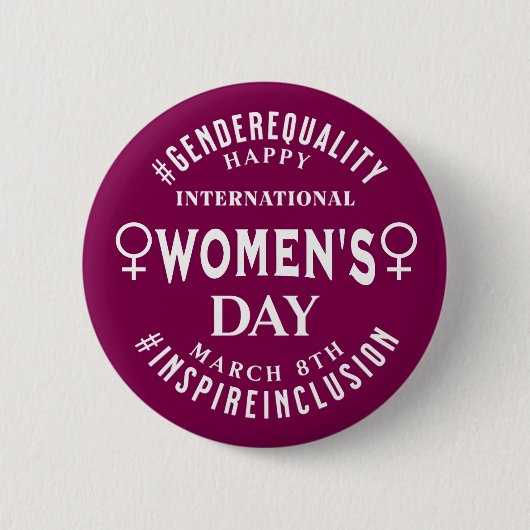 International Women's Day | March 8th Equality Button (Vorderseite)