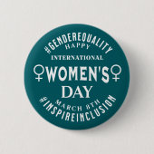 International Women's Day | March 8th Equality Button (Vorderseite)