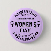 International Women's Day | March 8th Equality Button (Vorderseite)