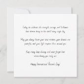 International Women's Day | March 8th Equality Karte (Rückseite)