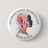 International Women's Day March 8th IWD Button (Vorderseite)