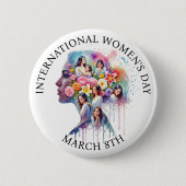 International Women's Day March 8th IWD Button (Vorderseite)
