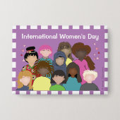 International Women's Day | March Pin Button (Vorderseite)