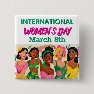 International Women's Day | Pop Art  Button