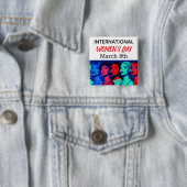International Women's Day | Pop Art  Button (Beispiel)