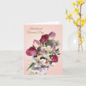International Women's Day, Rosen & Tulips Karte (Gelbe Blume)