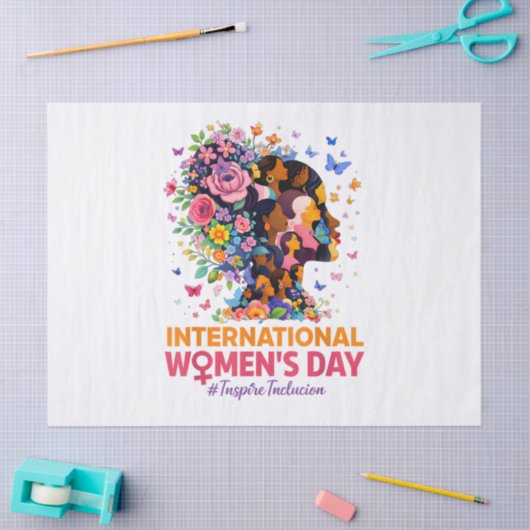 International Women's Day Seidenpapier (Basteln)