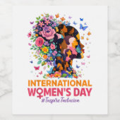 International Women's Day Weinetikett (Einzelnes Label)