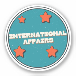 Internationale Angelegenheiten Aufkleber