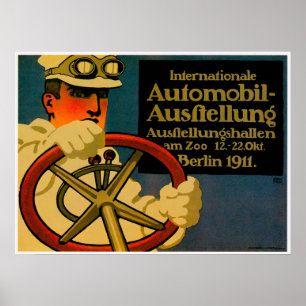 Internationale Auto-Show ~ Vintage Auto-Werbung Poster
