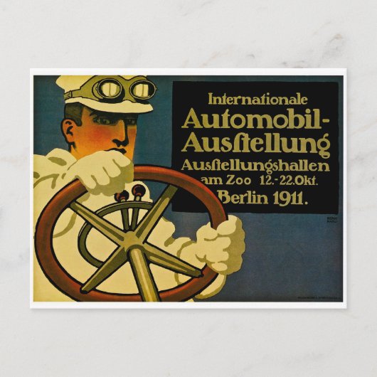 Internationale Automobil-Ausftellung 1911 Postkarte (Vorderseite)