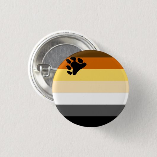 Internationale Bärenbruderschaftsflagge Button (Vorne & Hinten)
