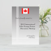 Internationale, berufliche Geschäftstagung Einladung (Stehend Vorderseite)