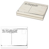 Internationale Briefmarke für Vintage Post-Card-Ka Gummistempel (Stempel)