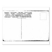 Internationale Briefmarke für Vintage Post-Card-Ka Gummistempel (Prägung)