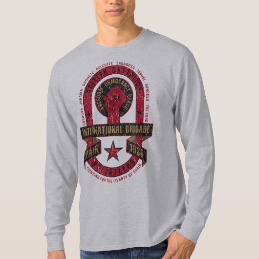 Internationale Brigade Britisches Bataillon T-Shirt (Vorderseite)