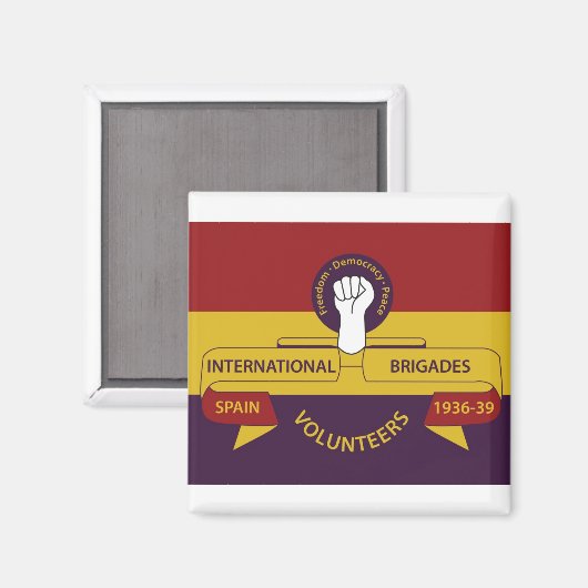 Internationale Brigaden Magnet (Vorderseite/Rückseite)