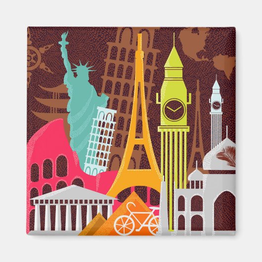 Internationale Denkmäler Magnet (Vorne)