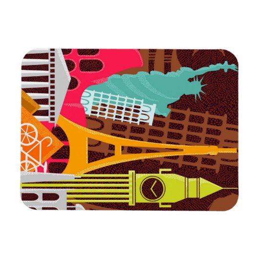 Internationale Denkmäler Magnet (Horizontal)