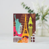 Internationale Denkmäler Postkarte (Stehend Vorderseite)