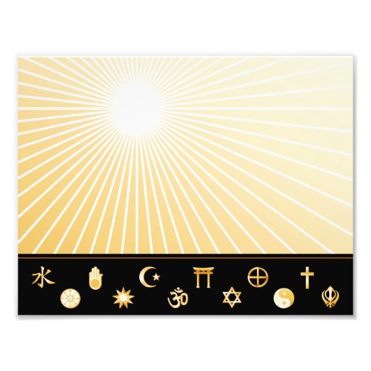 Internationale Faiths Fotodruck (Vorne)