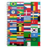 Internationale Flag Collage Notizblock (Vorderseite)