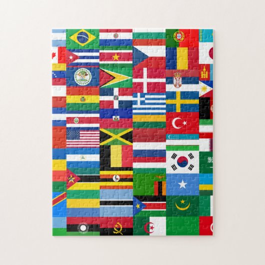 Internationale Flag Collage Puzzle (Vertikal)