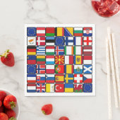 Internationale Flag-Sammlung Serviette (Beispiel)