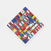 Internationale Flag-Sammlung Serviette (Ecke)