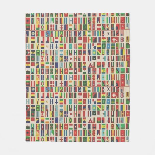 INTERNATIONALE FLAGEN FLEECEDECKE (Vorderseite)