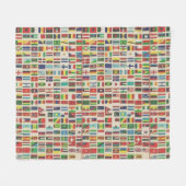 INTERNATIONALE FLAGEN FLEECEDECKE (Vorderseite (Horizontal))