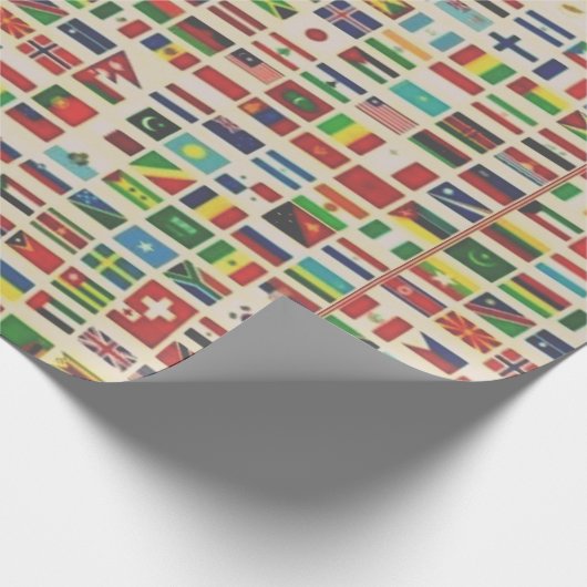 INTERNATIONALE FLAGEN GESCHENKPAPIER (Ecke)