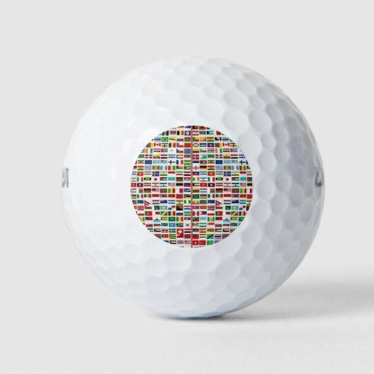 INTERNATIONALE FLAGEN GOLFBALL (Vorderseite)