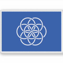 Internationale Flagge des Planeten Erde Aufkleber