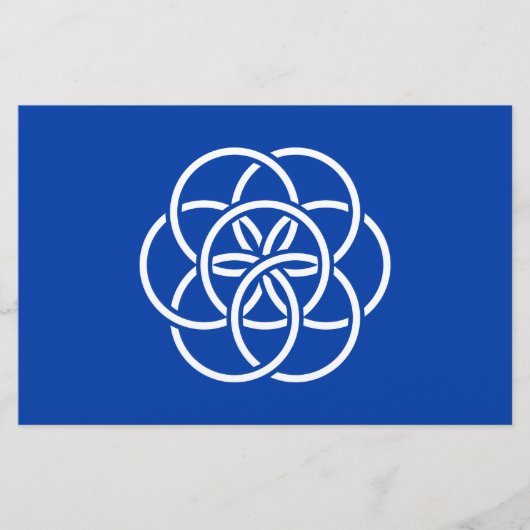 Internationale Flagge des Planeten Erde Briefpapier (Vorderseite)