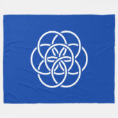 Internationale Flagge des Planeten Erde Fleecedecke (Vorderseite (Horizontal))