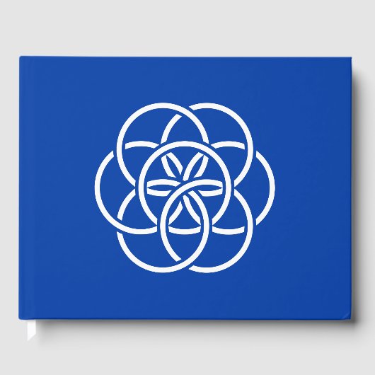 Internationale Flagge des Planeten Erde Gästebuch (Vorderseite)