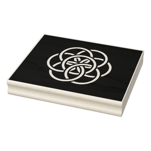 Internationale Flagge des Planeten Erde Gummistempel (Stempel)