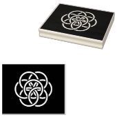 Internationale Flagge des Planeten Erde Gummistempel (Stempel)